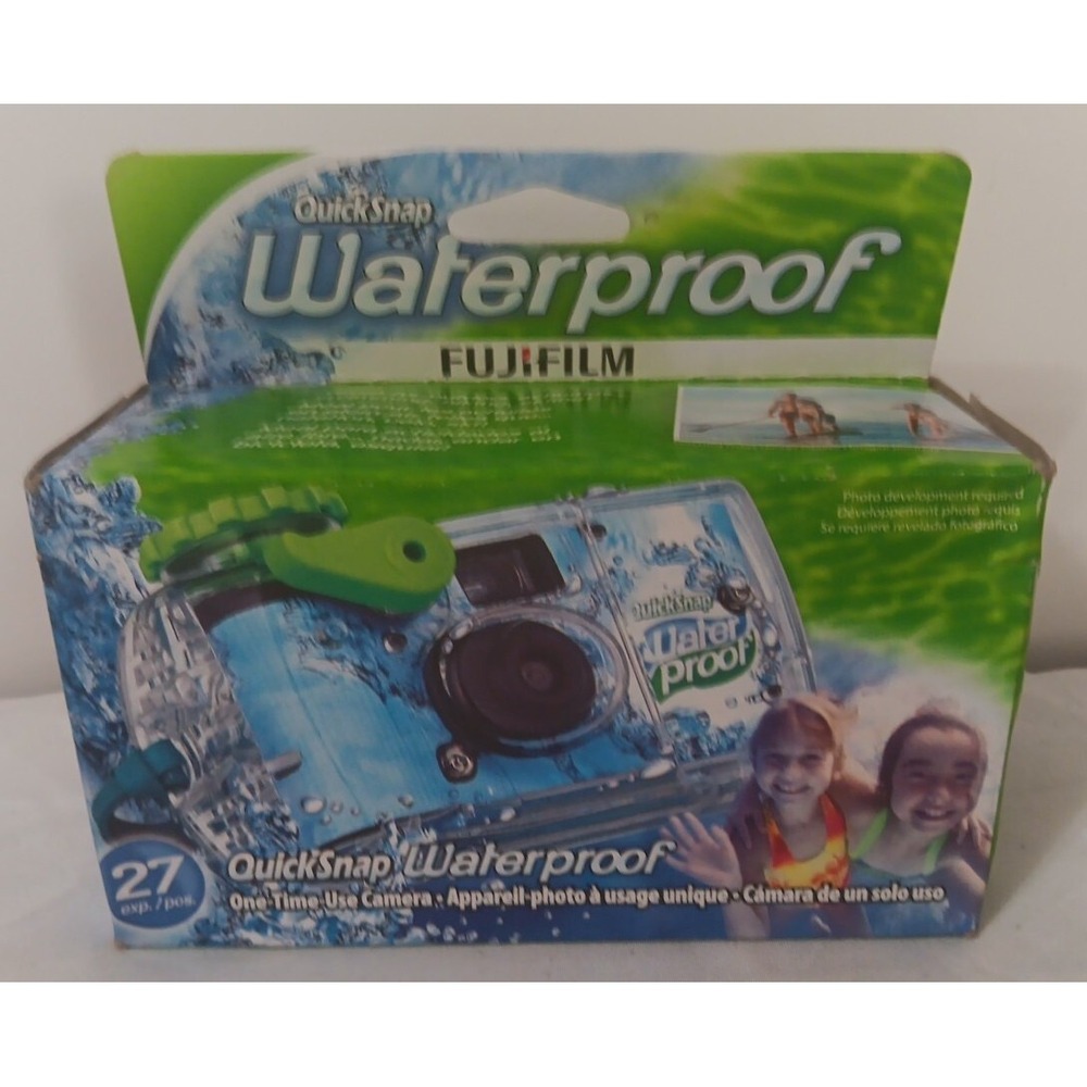 FujiFilm Quick Snap Camera‎ Waterproof One Time Use 27 Exposure 800 Film READ